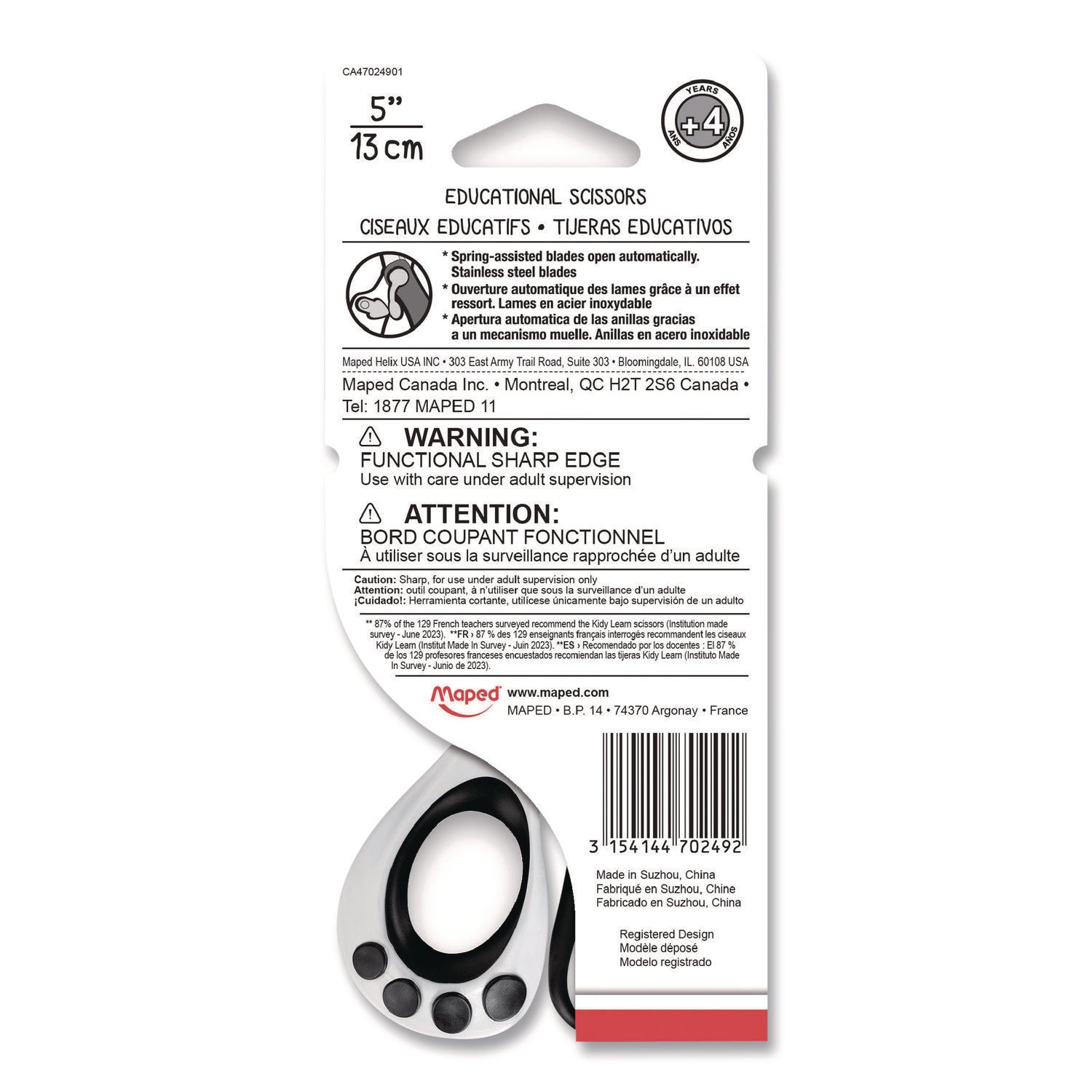maped-helix-kidy-spring-assisted-educational-scissors-rounded-tip-5-41-long-2-cut-length-straight-white-black-handle-mhx470249us_4
