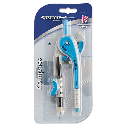 Acme United Plastic Safety Compass with Pencil, 6" Maximum Diameter, Assorted Colors (ACM13017)