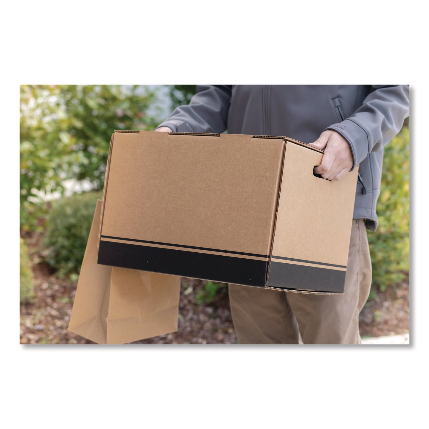 SCT® Carryout Boxes, Large Transport Box, 13.5 x 17 x 11.25, Kraft, 15/Carton (SCH1174)