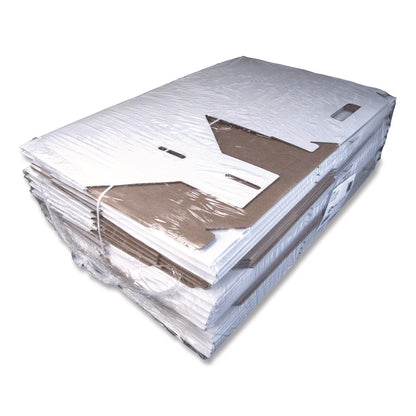 SCT® Carryout Barn Boxes, Large Corugated, 12 x 18 x 9, White/Kraft, 25/Carton (SCH2763)