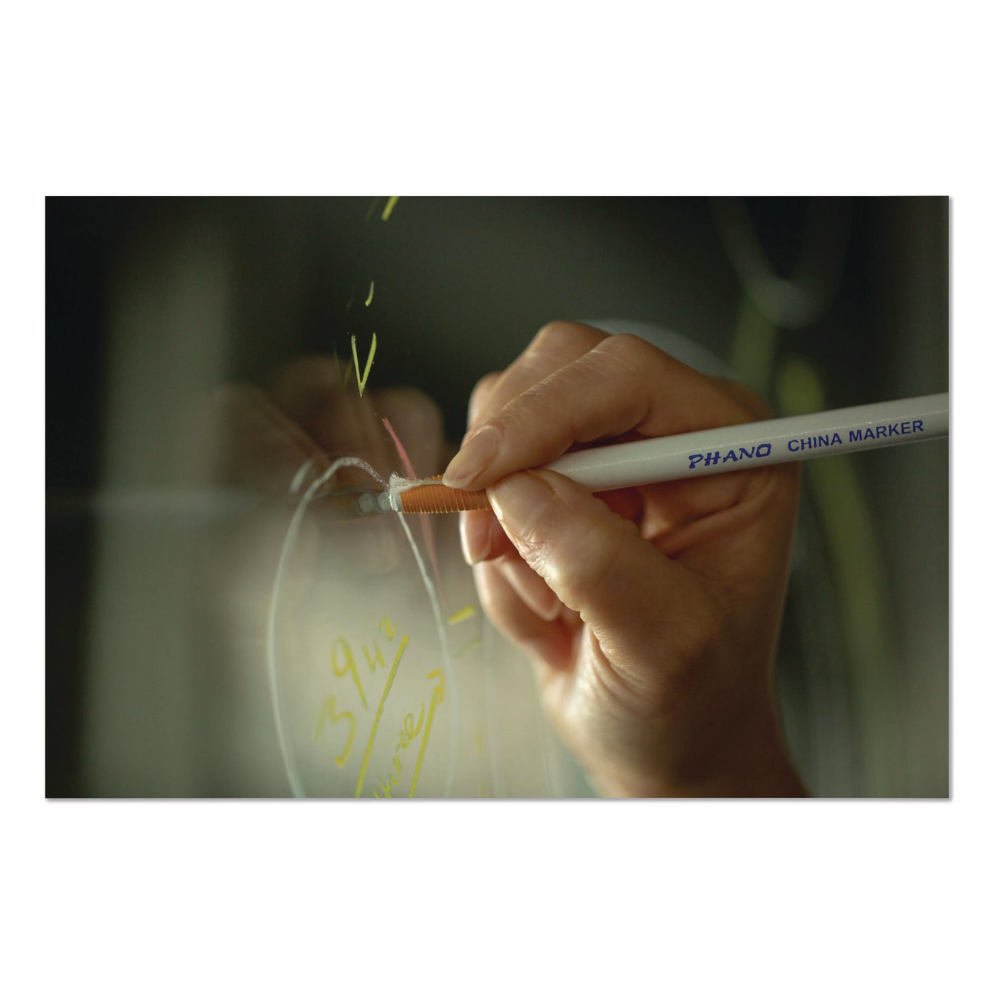 Dixon® China Marker, 0.3" x 7", Crimson Red, Dozen (DIX000710002)