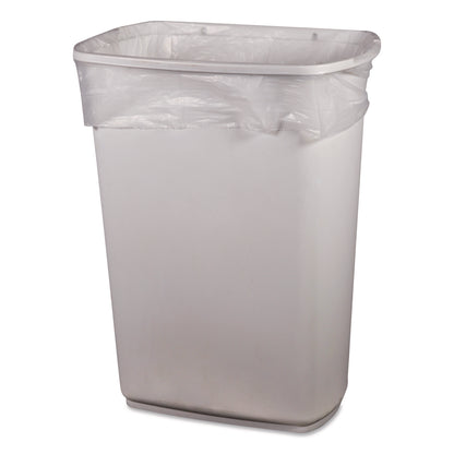 Heritage Linear Low-Density Can Liners, 56 gal, 1.1 mil, 43" x 47", Clear, 100/Carton (HERH8647SC)
