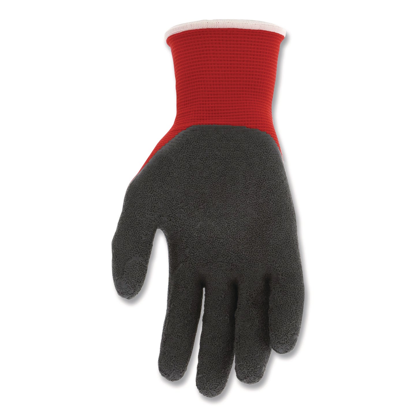 MCR™ Safety Ninja Flex Latex Coated Palm Gloves, EN388: 3131, 10" Long, Medium, Red/Gray, 12 Pairs (CRWN9680M)