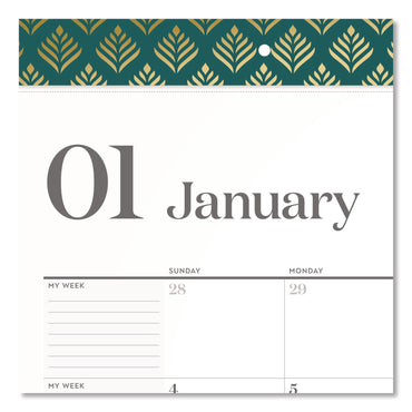 Cambridge® WorkStyle Monthly Desk Pad Calendar, 21.75 x 17, White Sheets, Teal Headband/Clear Corners, 12-Month (Jan-Dec): 2026 (AAG1606704)