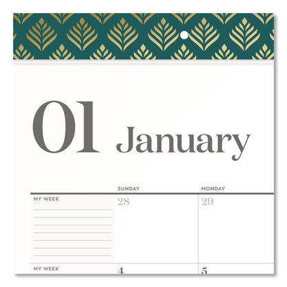 Cambridge® WorkStyle Monthly Desk Pad Calendar, 21.75 x 17, White Sheets, Teal Headband/Clear Corners, 12-Month (Jan-Dec): 2026 (AAG1606704)