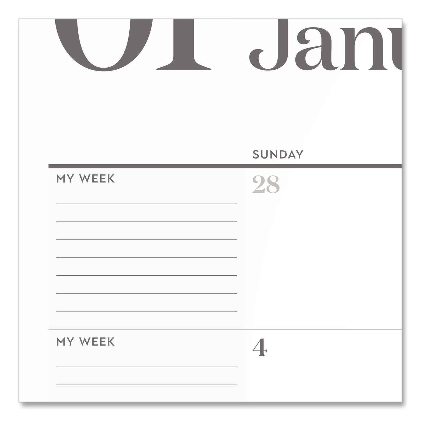 Cambridge® WorkStyle Monthly Desk Pad Calendar, 21.75 x 17, White Sheets, Teal Headband/Clear Corners, 12-Month (Jan-Dec): 2026 (AAG1606704)