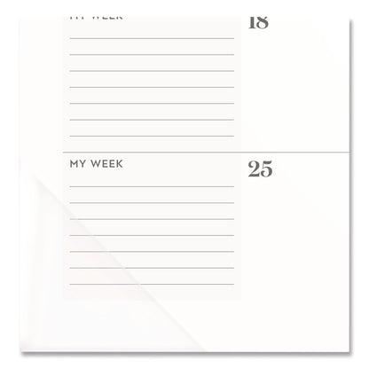 Cambridge® WorkStyle Monthly Desk Pad Calendar, 21.75 x 17, White Sheets, Teal Headband/Clear Corners, 12-Month (Jan-Dec): 2026 (AAG1606704)
