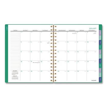 AT-A-GLANCE® Badge Geo Weekly/Monthly Planner, 8.75 x 7, Green Cover, 13-Month: Jan 2026 to Jan 2027 (AAG1753G805)