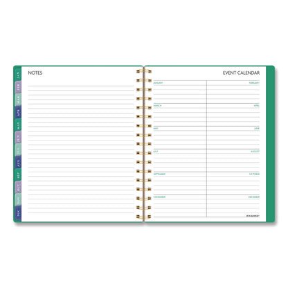 AT-A-GLANCE® Badge Geo Weekly/Monthly Planner, 8.75 x 7, Green Cover, 13-Month: Jan 2026 to Jan 2027 (AAG1753G805)