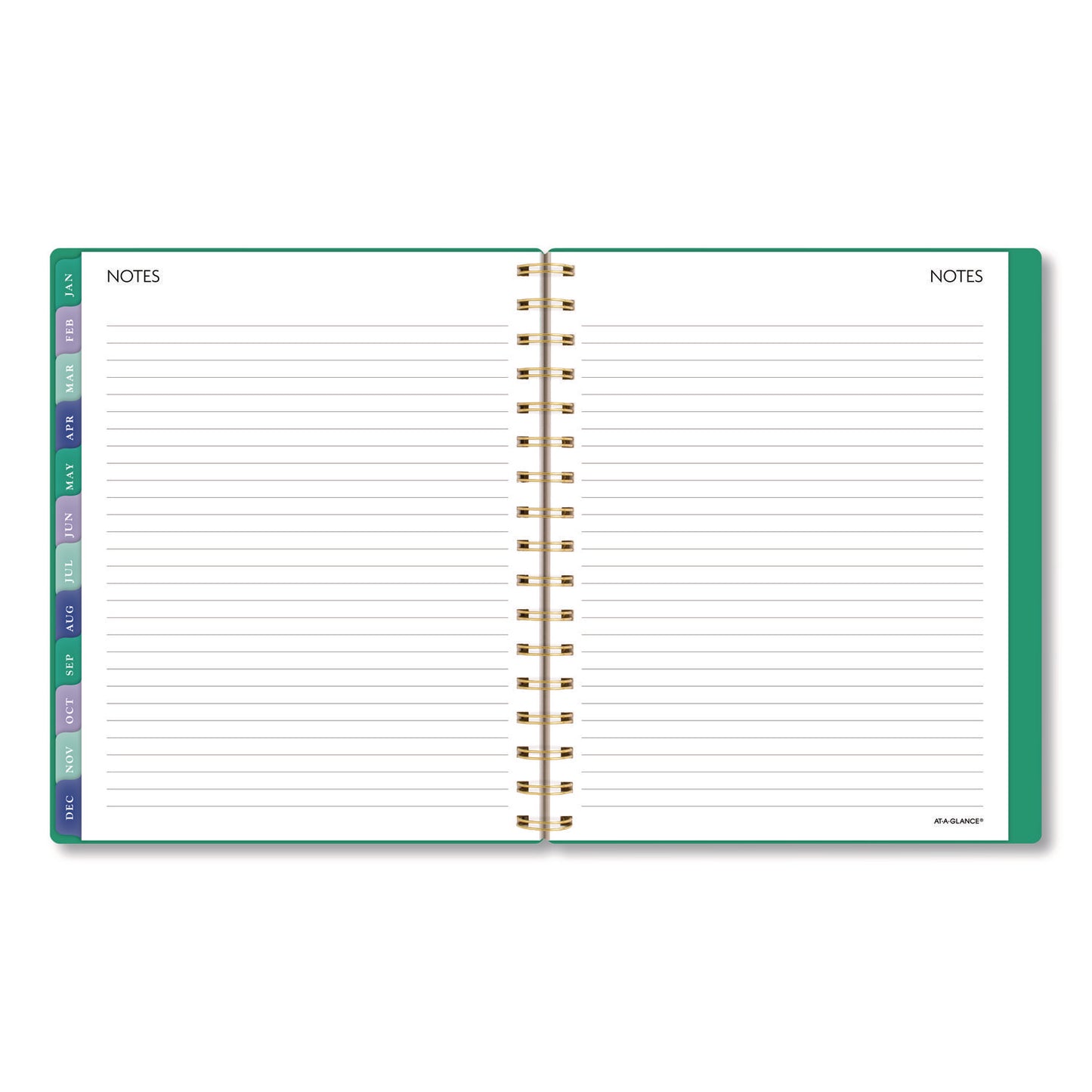 AT-A-GLANCE® Badge Geo Weekly/Monthly Planner, 8.75 x 7, Green Cover, 13-Month: Jan 2026 to Jan 2027 (AAG1753G805)