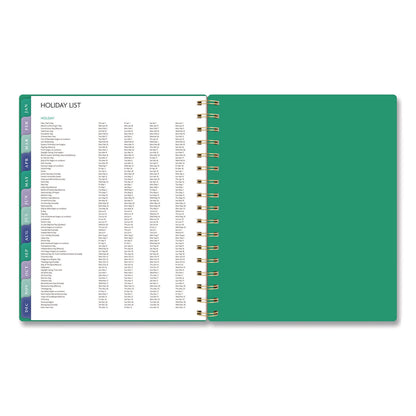AT-A-GLANCE® Badge Geo Weekly/Monthly Planner, 8.75 x 7, Green Cover, 13-Month: Jan 2026 to Jan 2027 (AAG1753G805)