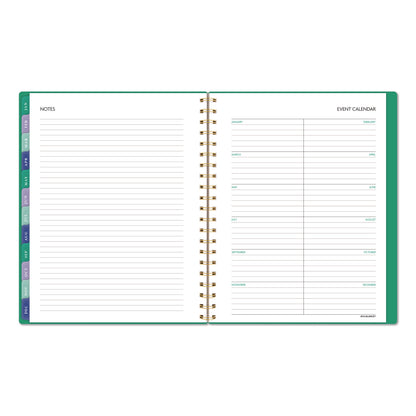 AT-A-GLANCE® Badge Geo Weekly/Monthly Planner, 11 x 8.5, Green Cover, 13-Month (Jan-Jan): 2026 (AAG1753G905)