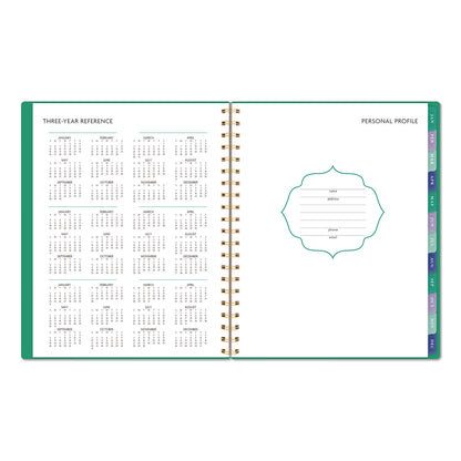 AT-A-GLANCE® Badge Geo Weekly/Monthly Planner, 11 x 8.5, Green Cover, 13-Month (Jan-Jan): 2026 (AAG1753G905)