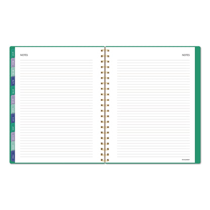 AT-A-GLANCE® Badge Geo Weekly/Monthly Planner, 11 x 8.5, Green Cover, 13-Month (Jan-Jan): 2026 (AAG1753G905)