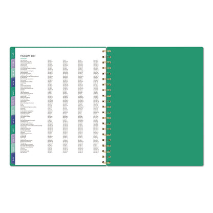 AT-A-GLANCE® Badge Geo Weekly/Monthly Planner, 11 x 8.5, Green Cover, 13-Month (Jan-Jan): 2026 (AAG1753G905)