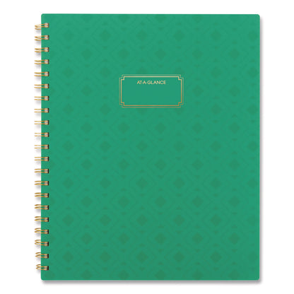 AT-A-GLANCE® Badge Geo Weekly/Monthly Planner, 11 x 8.5, Green Cover, 13-Month (Jan-Jan): 2026 (AAG1753G905)