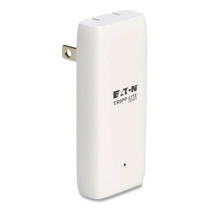 Tripp Lite by Eaton Flat One-Port USB-C Wall Charger with GaN Technology, White (TRPU280WF120C1G)