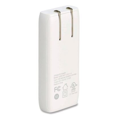 Tripp Lite by Eaton Flat One-Port USB-C Wall Charger with GaN Technology, White (TRPU280WF120C1G)