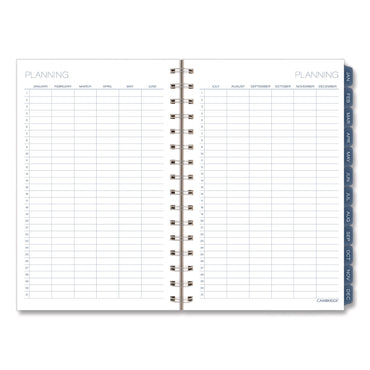 Cambridge® Abyss Weekly/Monthly Planner, 8.5 x 5.5, Water-Inspired Artwork, Blue Cover, 12-Month(Jan-Dec): 2026 (AAG1756200)