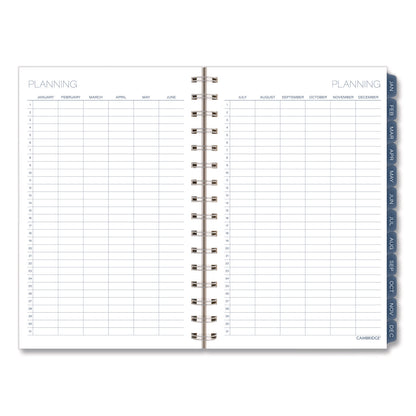Cambridge® Abyss Weekly/Monthly Planner, 8.5 x 5.5, Water-Inspired Artwork, Blue Cover, 12-Month(Jan-Dec): 2026 (AAG1756200)