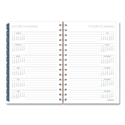Cambridge® Abyss Weekly/Monthly Planner, 8.5 x 5.5, Water-Inspired Artwork, Blue Cover, 12-Month(Jan-Dec): 2026 (AAG1756200)