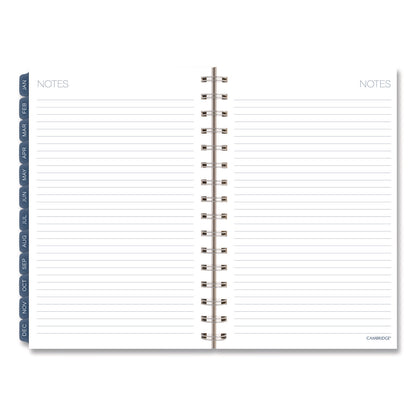 Cambridge® Abyss Weekly/Monthly Planner, 8.5 x 5.5, Water-Inspired Artwork, Blue Cover, 12-Month(Jan-Dec): 2026 (AAG1756200)