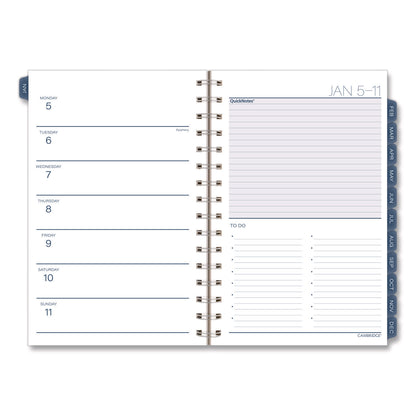 Cambridge® Abyss Weekly/Monthly Planner, 8.5 x 5.5, Water-Inspired Artwork, Blue Cover, 12-Month(Jan-Dec): 2026 (AAG1756200)
