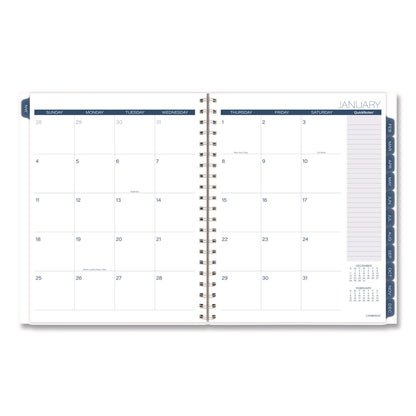 Cambridge® Abyss Weekly/Monthly Planner, 11 x 8.5, Water-Inspired Artwork, Blue Cover, 12-Month (Jan-Dec): 2026 (AAG1756905)