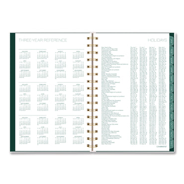 Cambridge® Emerald Isle Weekly/Monthly Planner, 8.5 x 5.5, Green Marbled Cover, 12-Month (Jan-Dec): 2026 (AAG1758200)