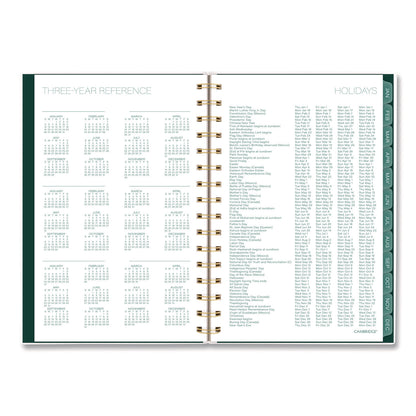 Cambridge® Emerald Isle Weekly/Monthly Planner, 8.5 x 5.5, Green Marbled Cover, 12-Month (Jan-Dec): 2026 (AAG1758200)