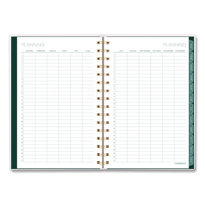 Cambridge® Emerald Isle Weekly/Monthly Planner, 8.5 x 5.5, Green Marbled Cover, 12-Month (Jan-Dec): 2026 (AAG1758200)