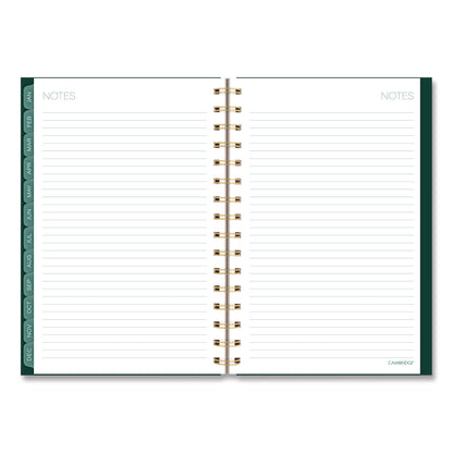 Cambridge® Emerald Isle Weekly/Monthly Planner, 8.5 x 5.5, Green Marbled Cover, 12-Month (Jan-Dec): 2026 (AAG1758200)