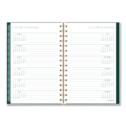 Cambridge® Emerald Isle Weekly/Monthly Planner, 8.5 x 5.5, Green Marbled Cover, 12-Month (Jan-Dec): 2026 (AAG1758200)