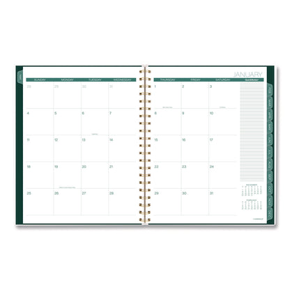 Cambridge® Emerald Isle Weekly/Monthly Planner, 11 x 8.5, Green Marbled Cover, 12-Month (Jan-Dec): 2026 (AAG1758905)