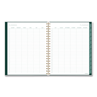 Cambridge® Emerald Isle Weekly/Monthly Planner, 11 x 8.5, Green Marbled Cover, 12-Month (Jan-Dec): 2026 (AAG1758905)