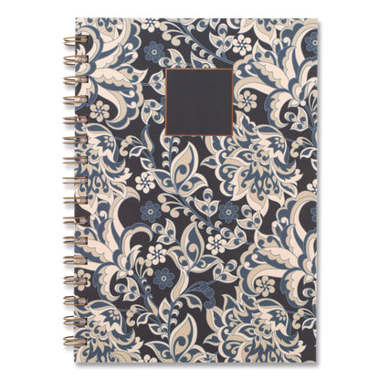 Cambridge® Elizabeth Weekly/Monthly Planner, 8.5 x 5.5, Floral Artwork, Blue Cover, 12-Month (Jan-Dec): 2026 (AAG1763200)