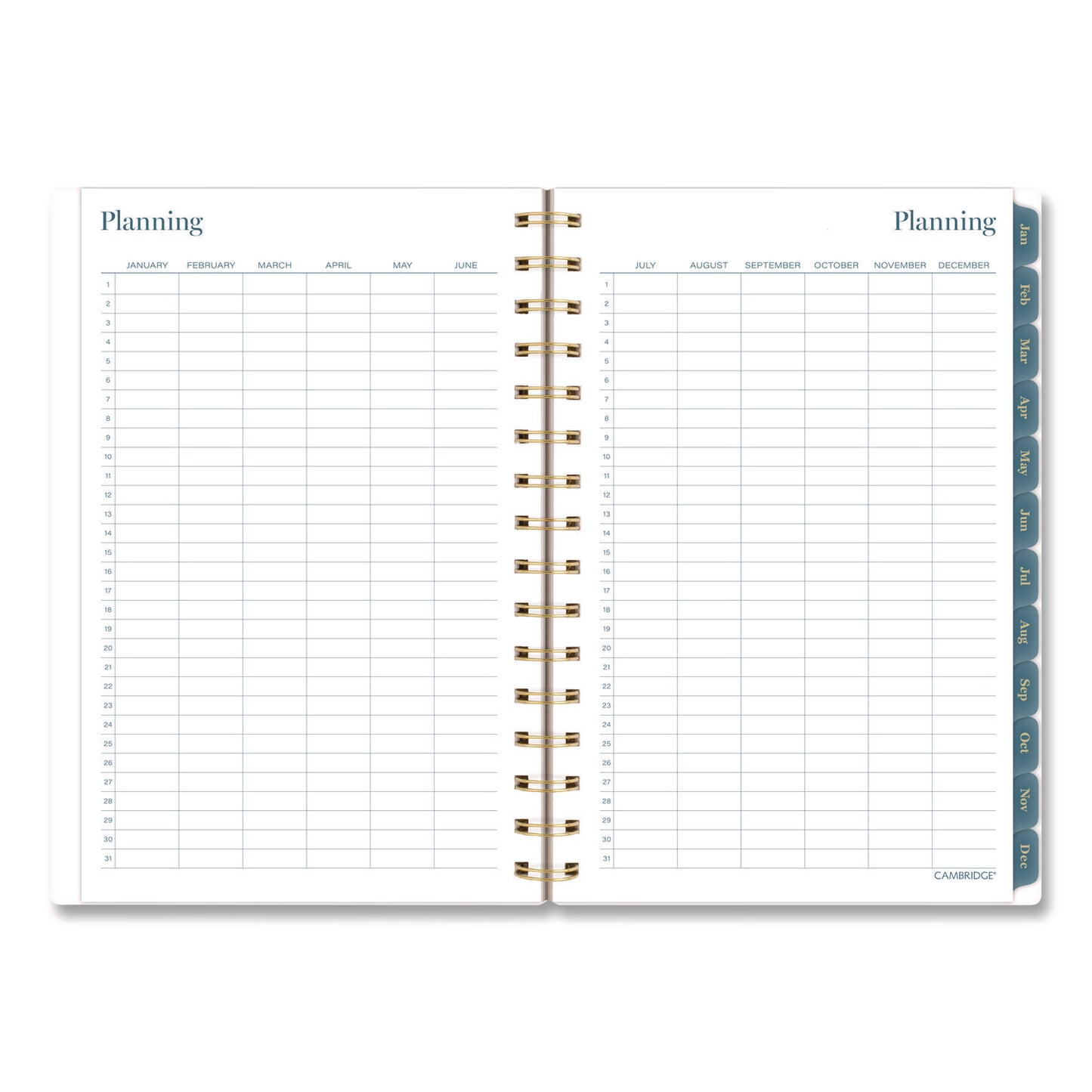 Cambridge® Midnight Garden Weekly/Monthly Planner, 8.5 x 5.5, Floral Artwork, Black/Pink/Green Cover, 12-Month (Jan-Dec): 2026 (AAG1768200)