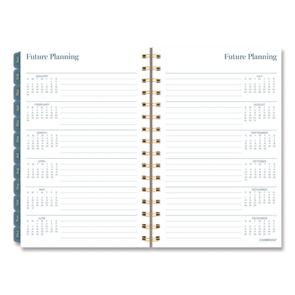 Cambridge® Midnight Garden Weekly/Monthly Planner, 8.5 x 5.5, Floral Artwork, Black/Pink/Green Cover, 12-Month (Jan-Dec): 2026 (AAG1768200)