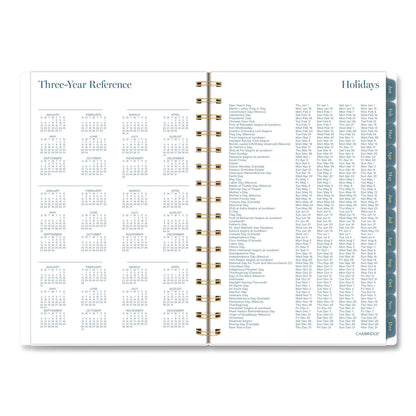 Cambridge® Midnight Garden Weekly/Monthly Planner, 8.5 x 5.5, Floral Artwork, Black/Pink/Green Cover, 12-Month (Jan-Dec): 2026 (AAG1768200)