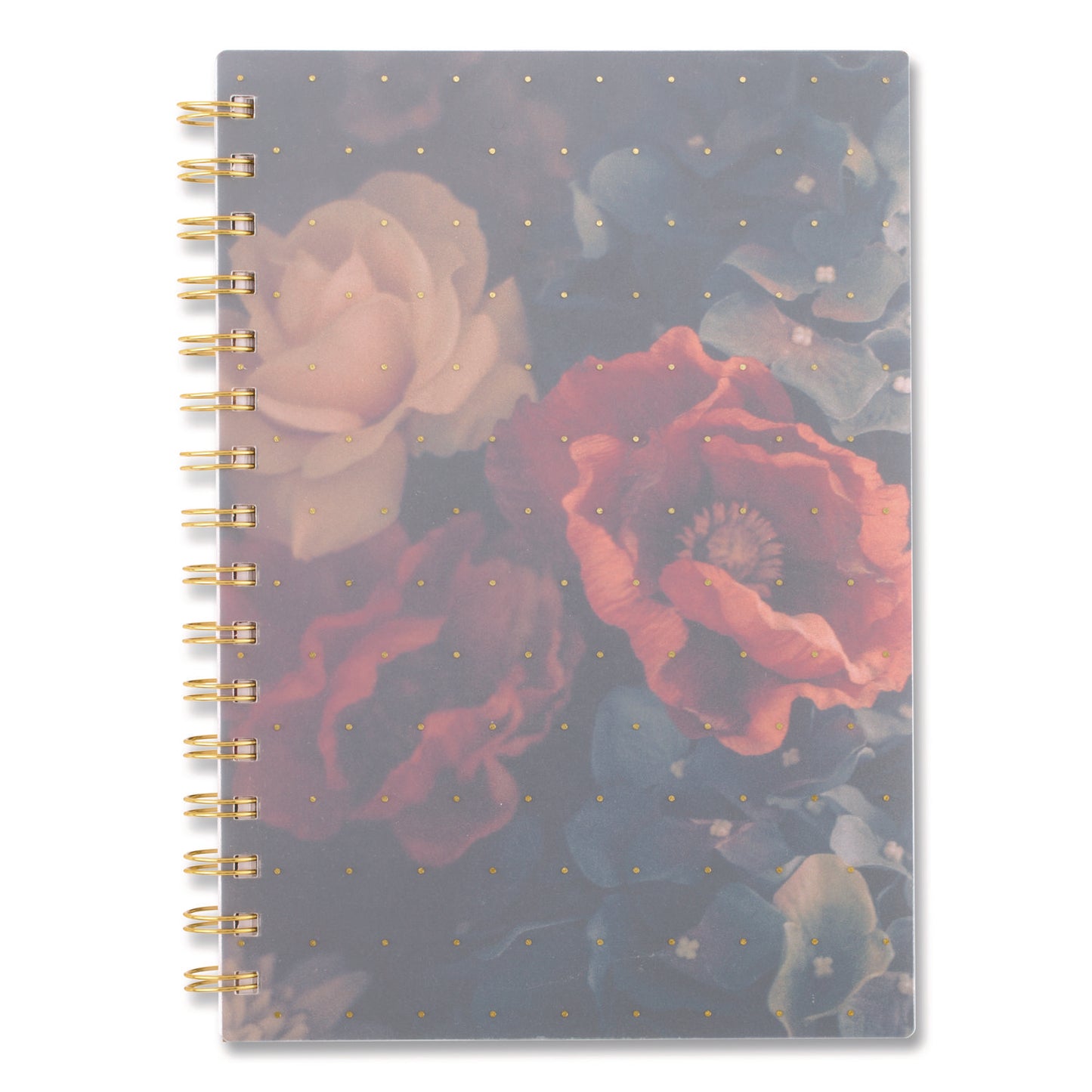 Cambridge® Midnight Garden Weekly/Monthly Planner, 8.5 x 5.5, Floral Artwork, Black/Pink/Green Cover, 12-Month (Jan-Dec): 2026 (AAG1768200)