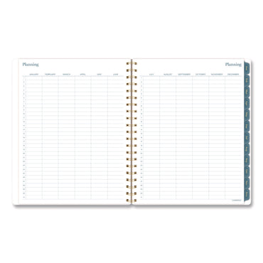 Cambridge® Midnight Garden Weekly/Monthly Planner, 11 x 8.5, Floral Artwork, Black/Pink/Green Cover, 12-Month (Jan-Dec): 2026 (AAG1768905)