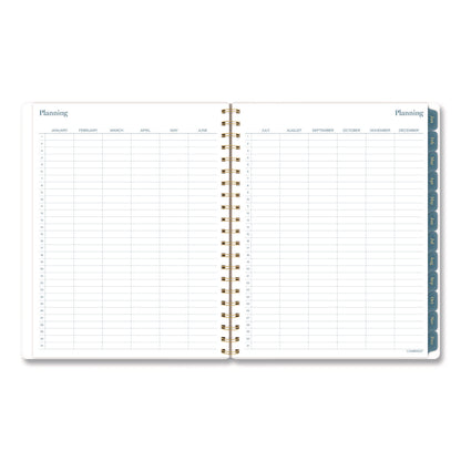 Cambridge® Midnight Garden Weekly/Monthly Planner, 11 x 8.5, Floral Artwork, Black/Pink/Green Cover, 12-Month (Jan-Dec): 2026 (AAG1768905)