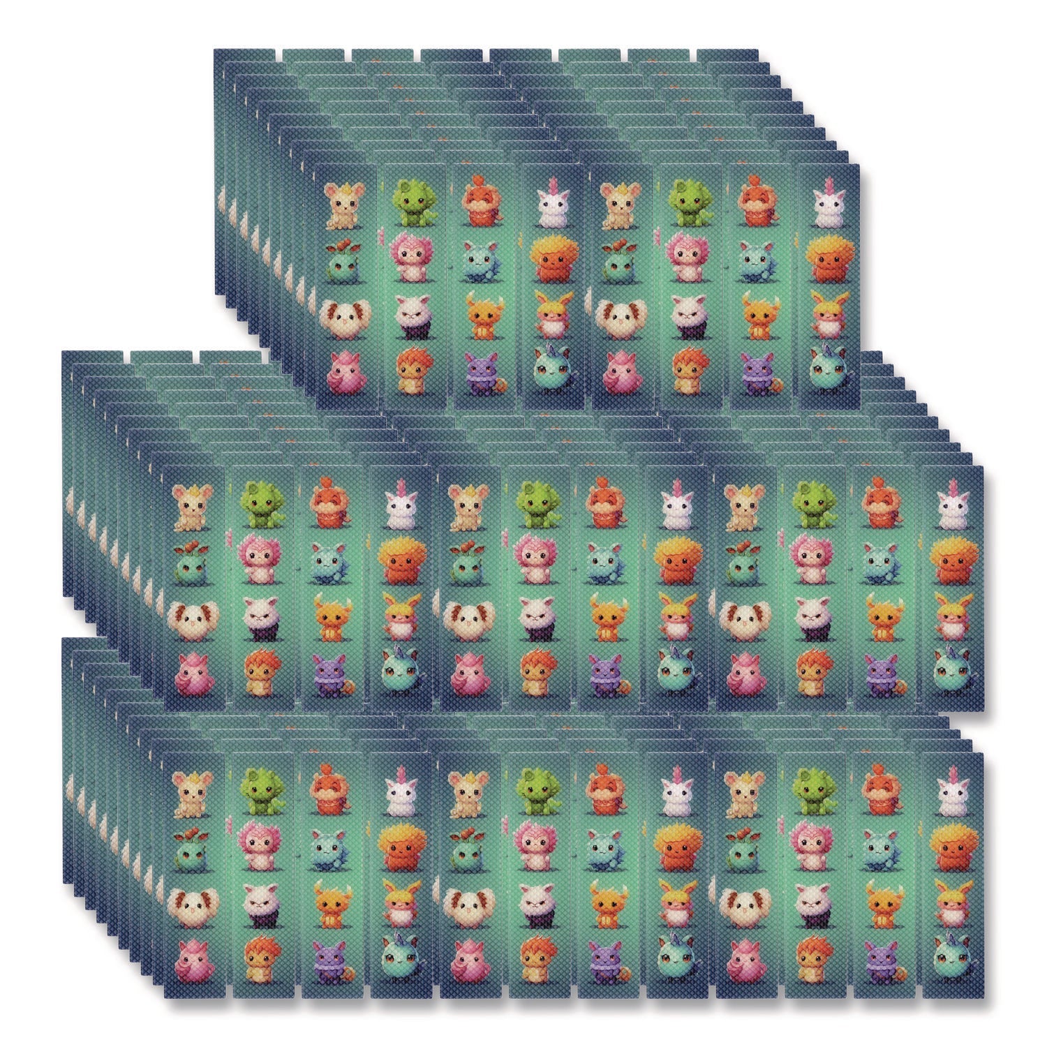 tpg-creations-zen-strips-bumpy-cuties-turquoise-assorted-80-carton-tpg89280_1