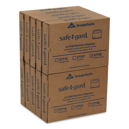 Georgia Pacific® Professional Safe-T-Gard Toilet Seat Cover Dispenser, 16.38 x 2.5 x 11.75, Gray, 10/Carton (GPC57737CT)