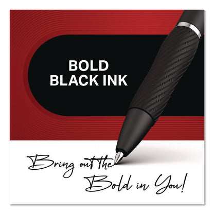 Sharpie® S-Gel™ S-Gel High-Performance Gel Pen, Retractable, Medium 0.7 mm, Black Ink, Black Barrel, 8/Pack (SAN2096139)