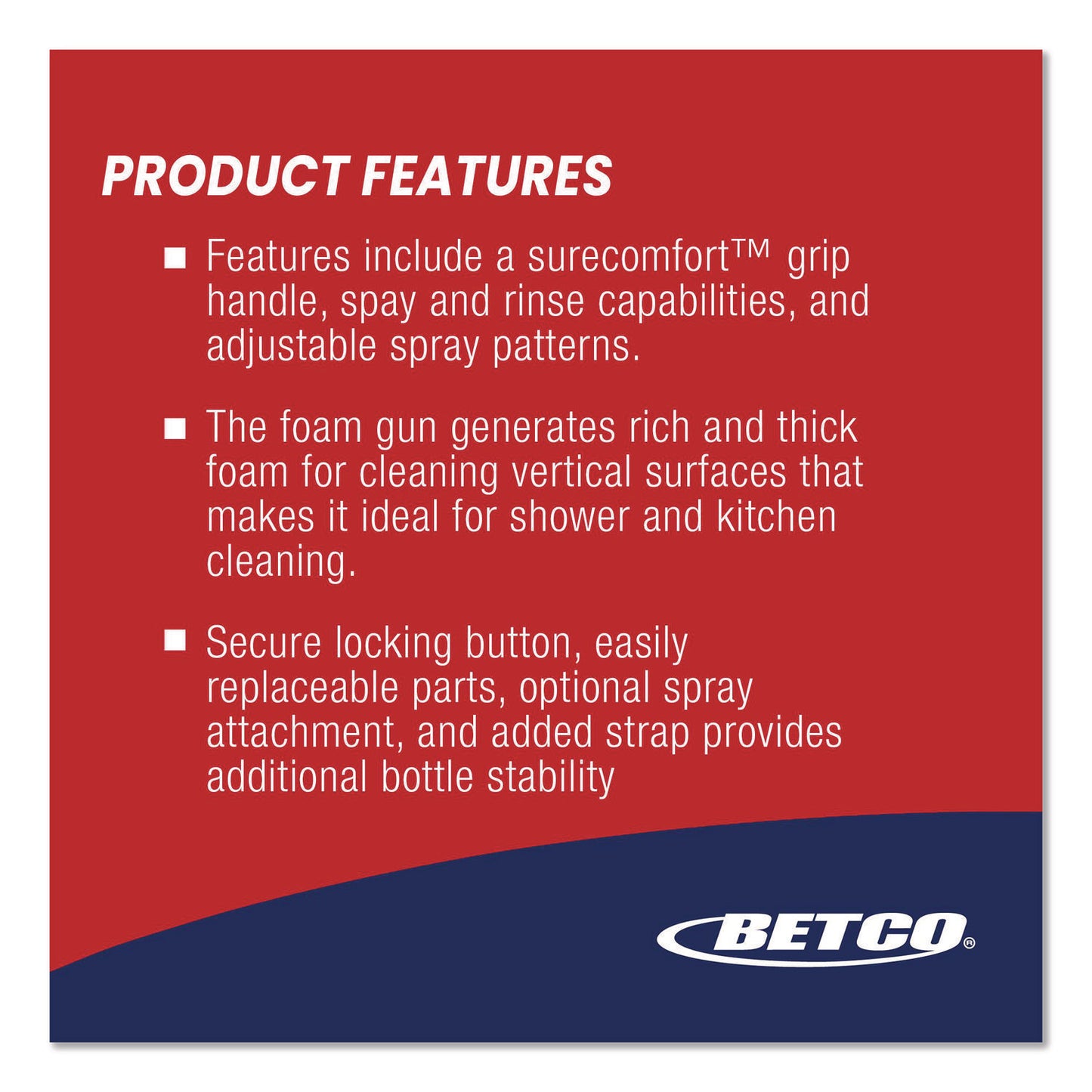 Betco® FastDraw Foamer II, Gray (BET9221600)
