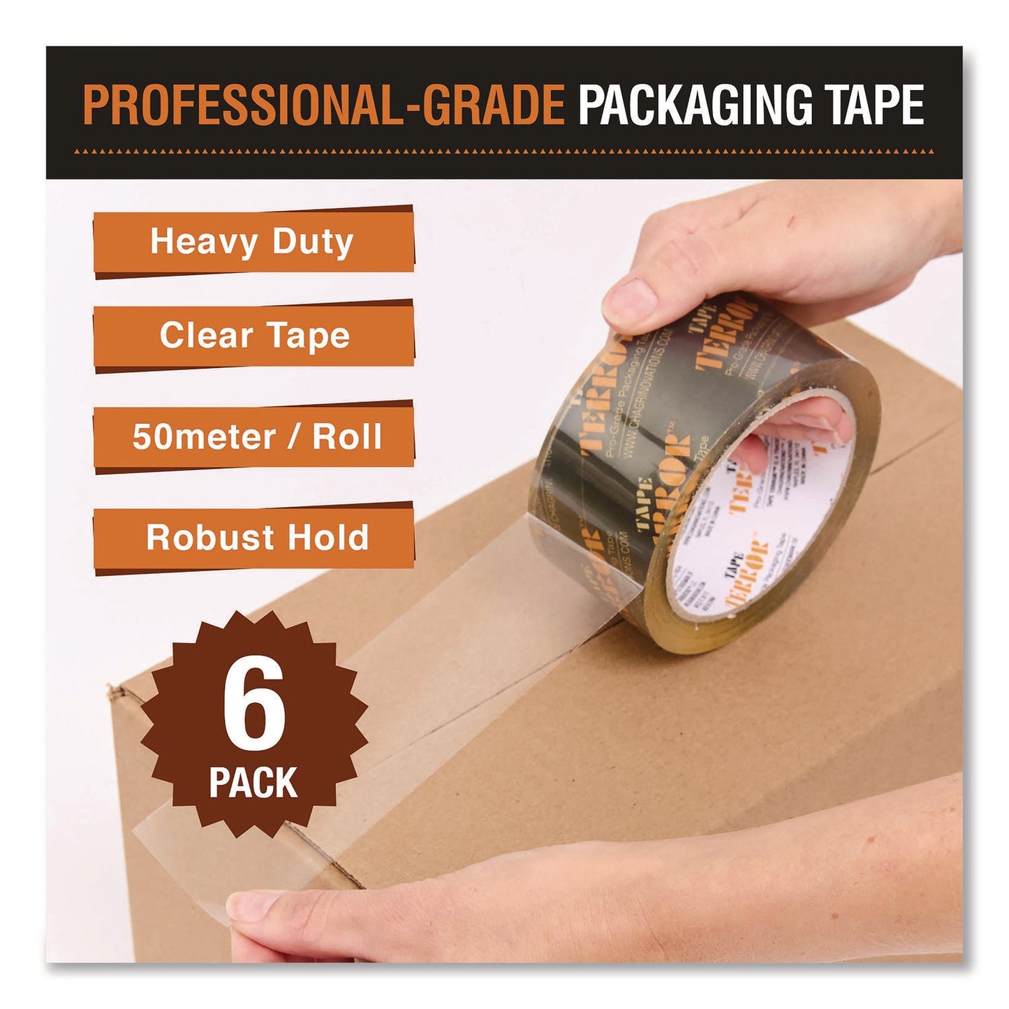 tape-terror™-pro-grade-packaging-tape-3-core-1-88-x-54-6-yds-clear-6-pack-ch7tt05716_3