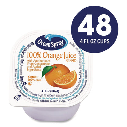 Ocean Spray® No-Thaw 100% Juice Cups, Orange, 4 oz Cups, 48/Carton (GRR22002526)