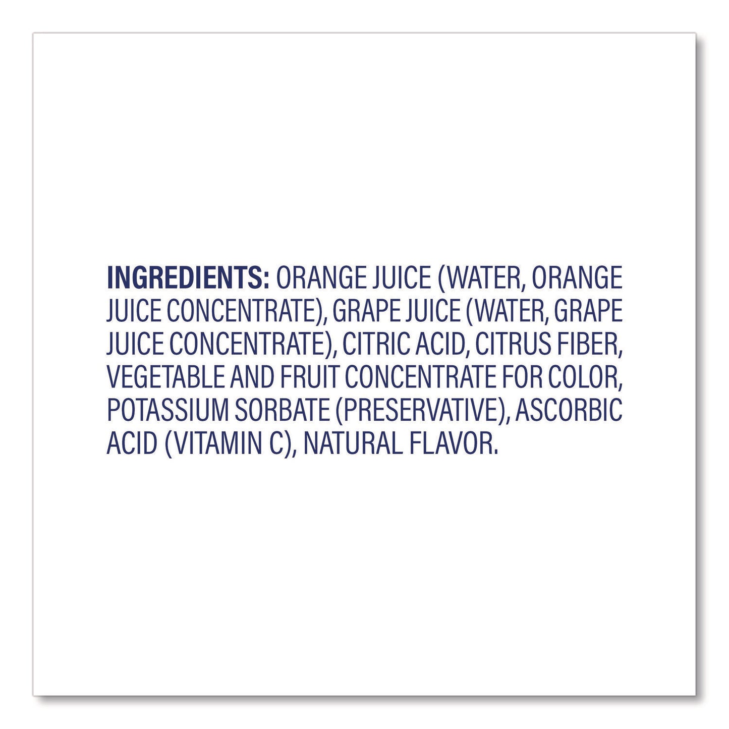 Ocean Spray® No-Thaw 100% Juice Cups, Orange, 4 oz Cups, 48/Carton (GRR22002526)