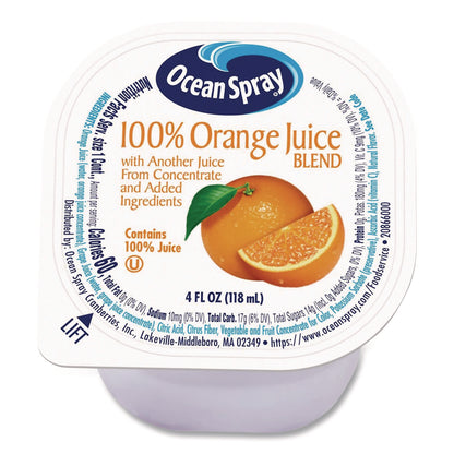 Ocean Spray® No-Thaw 100% Juice Cups, Orange, 4 oz Cups, 48/Carton (GRR22002526)
